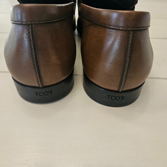 Tod's T Timeless Brown Calf Leather Loafers - Size 11 US/10 UK - Picture 6 of 12